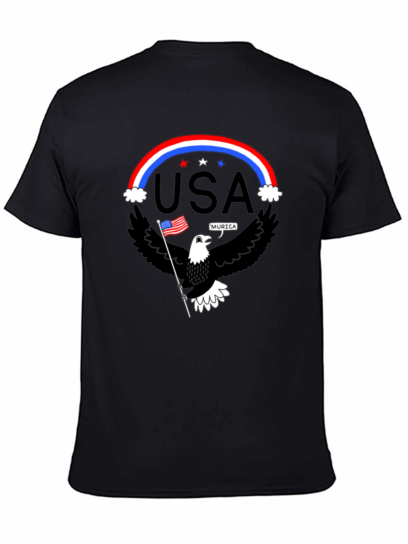 Patriotic Eagle USA Pride Graphic T-Shirt