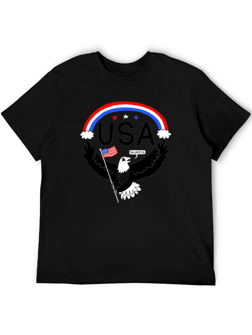 Patriotic Eagle USA Pride Graphic T-Shirt
