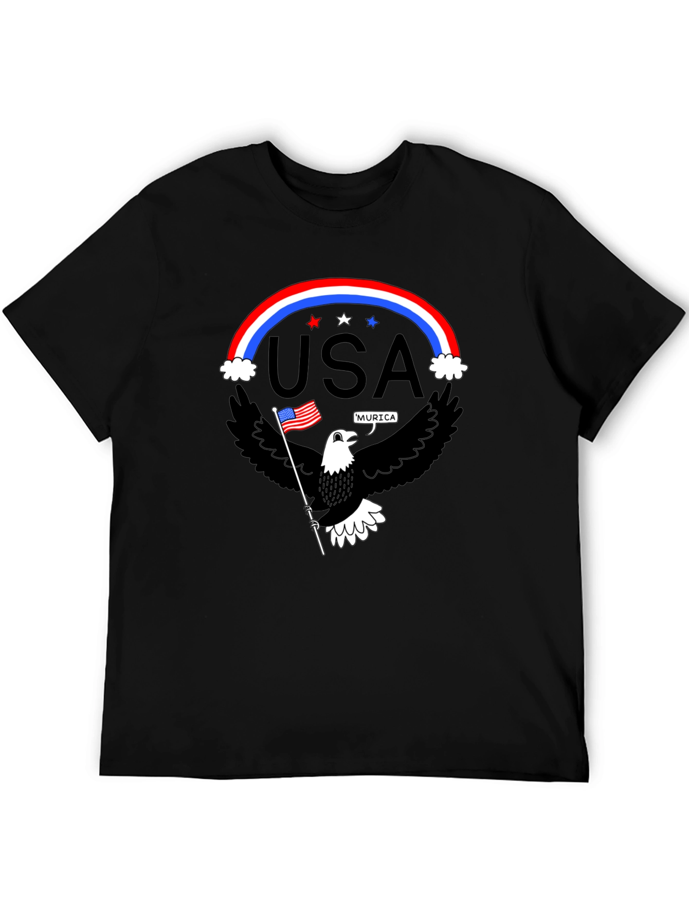 Patriotic Eagle USA Pride Graphic T-Shirt