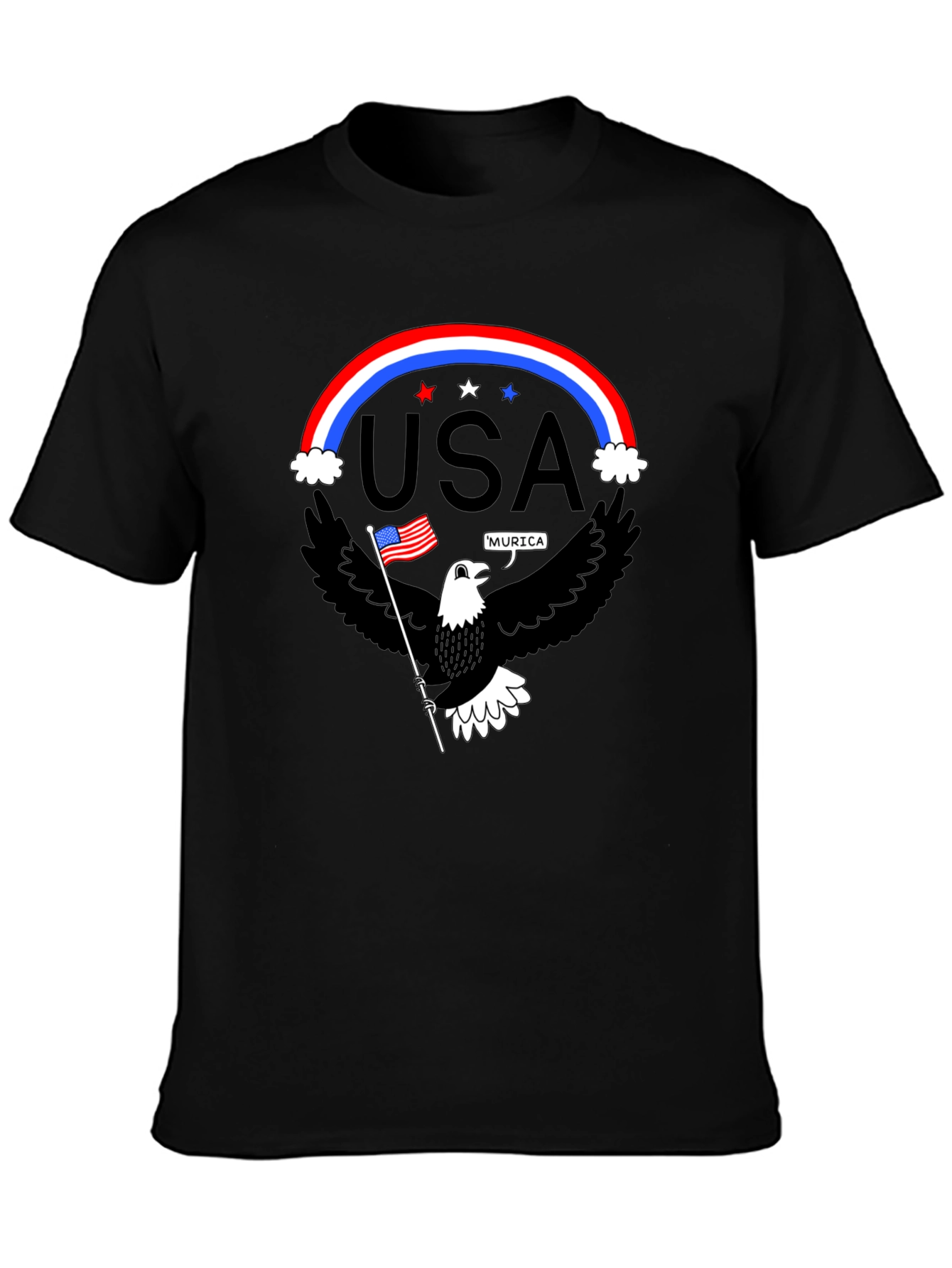 Patriotic Eagle USA Pride Graphic T-Shirt