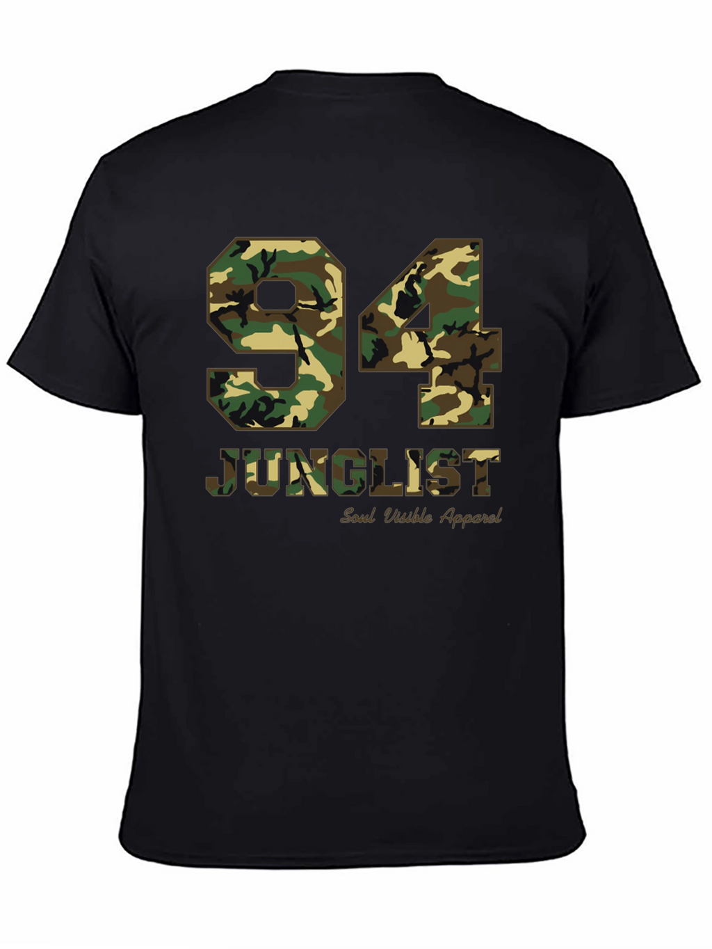 94 Junglist Camo Print Graphic Tee