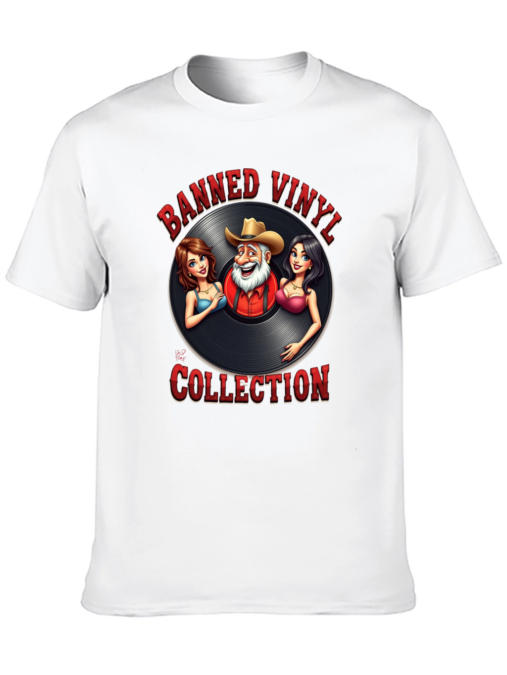 Banned Vinyl Collection T-Shirt - Country Music Style