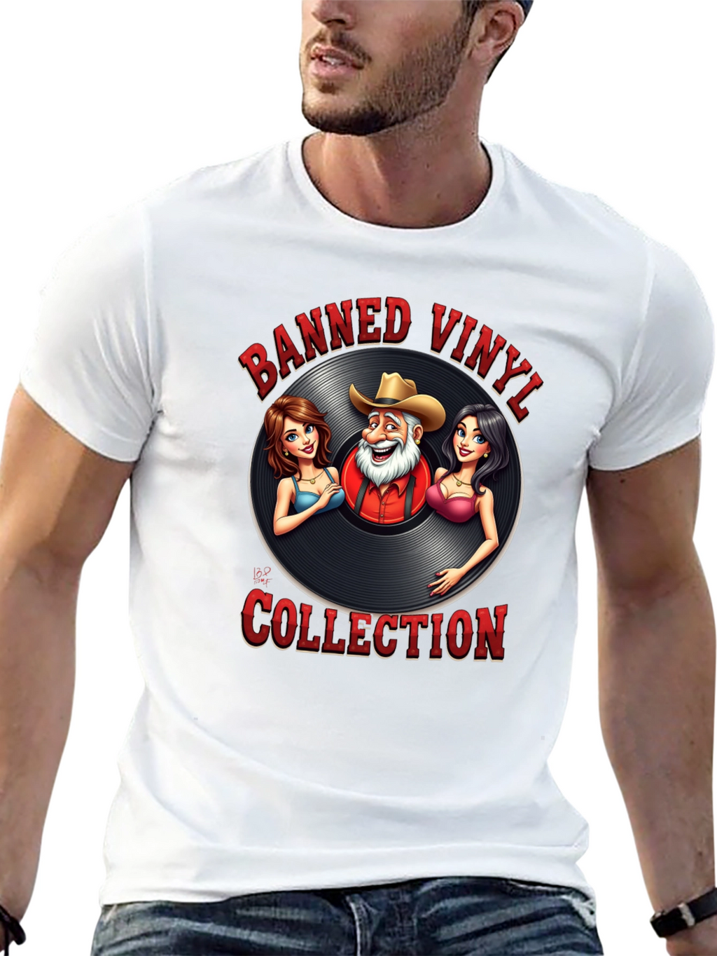 Banned Vinyl Collection T-Shirt - Country Music Style