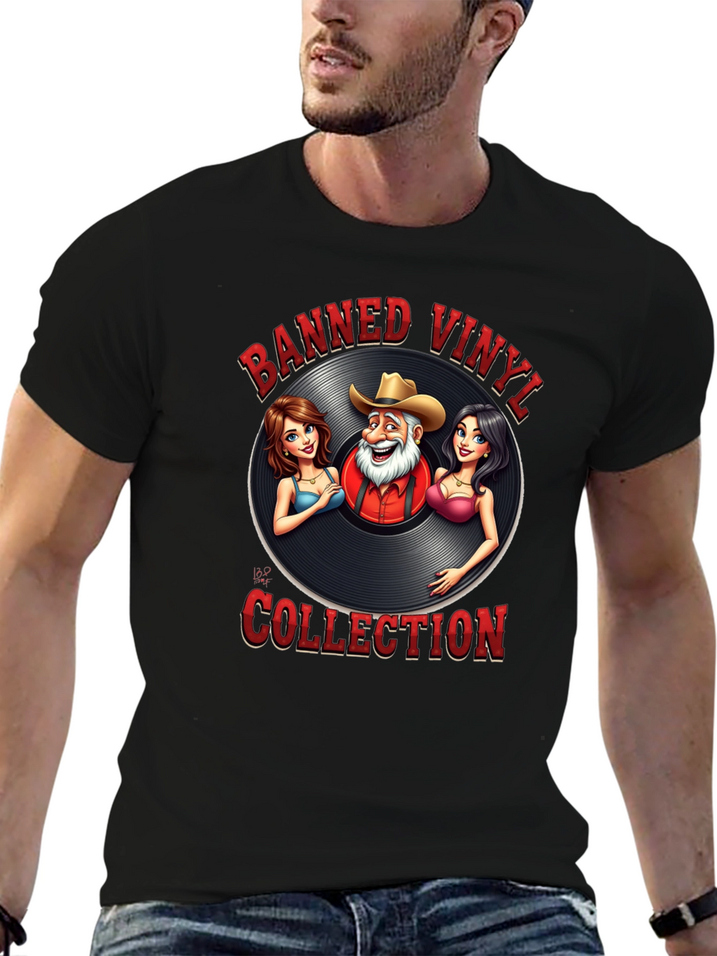 Banned Vinyl Collection T-Shirt - Country Music Style