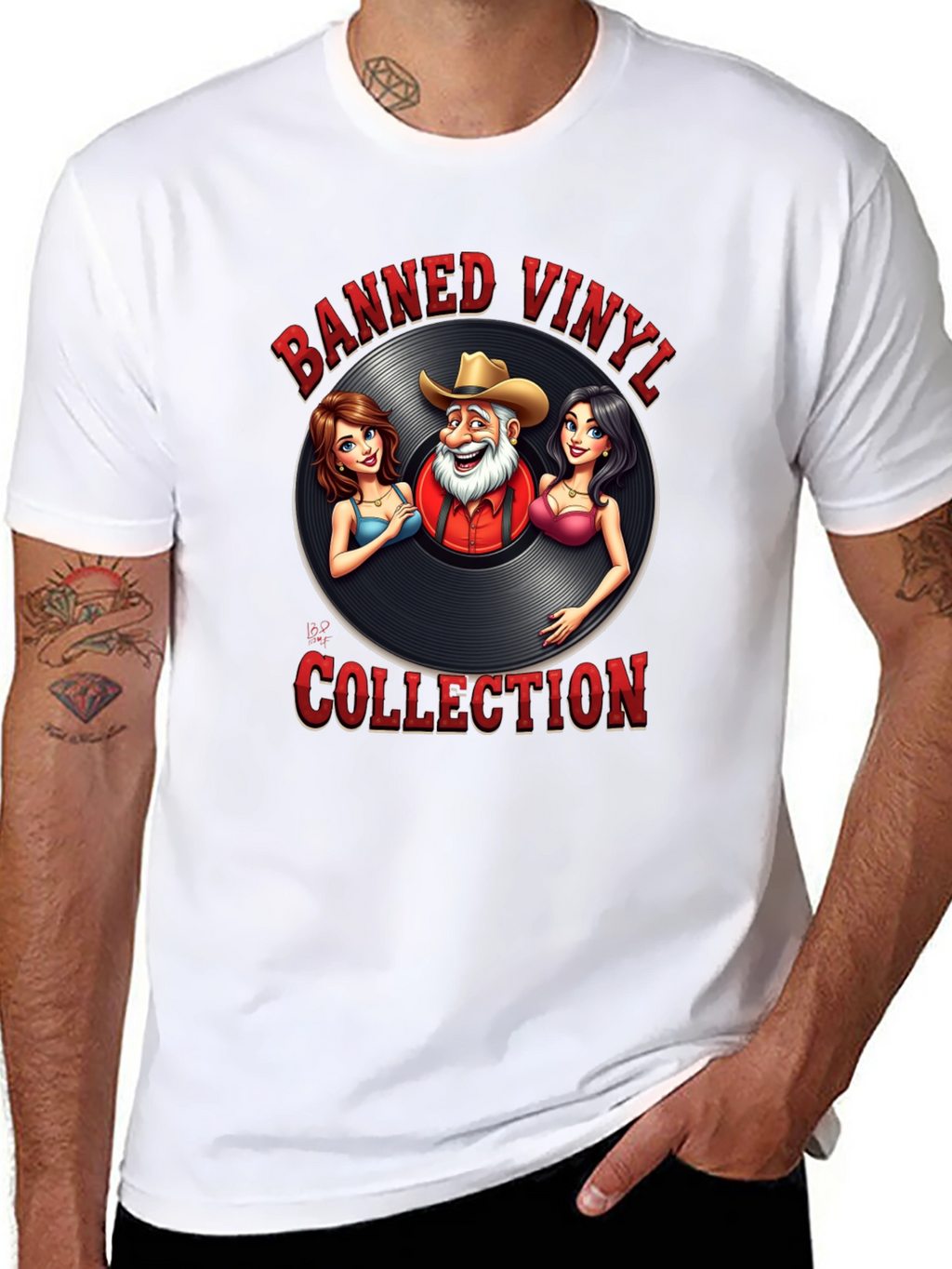 Banned Vinyl Collection T-Shirt - Country Music Style