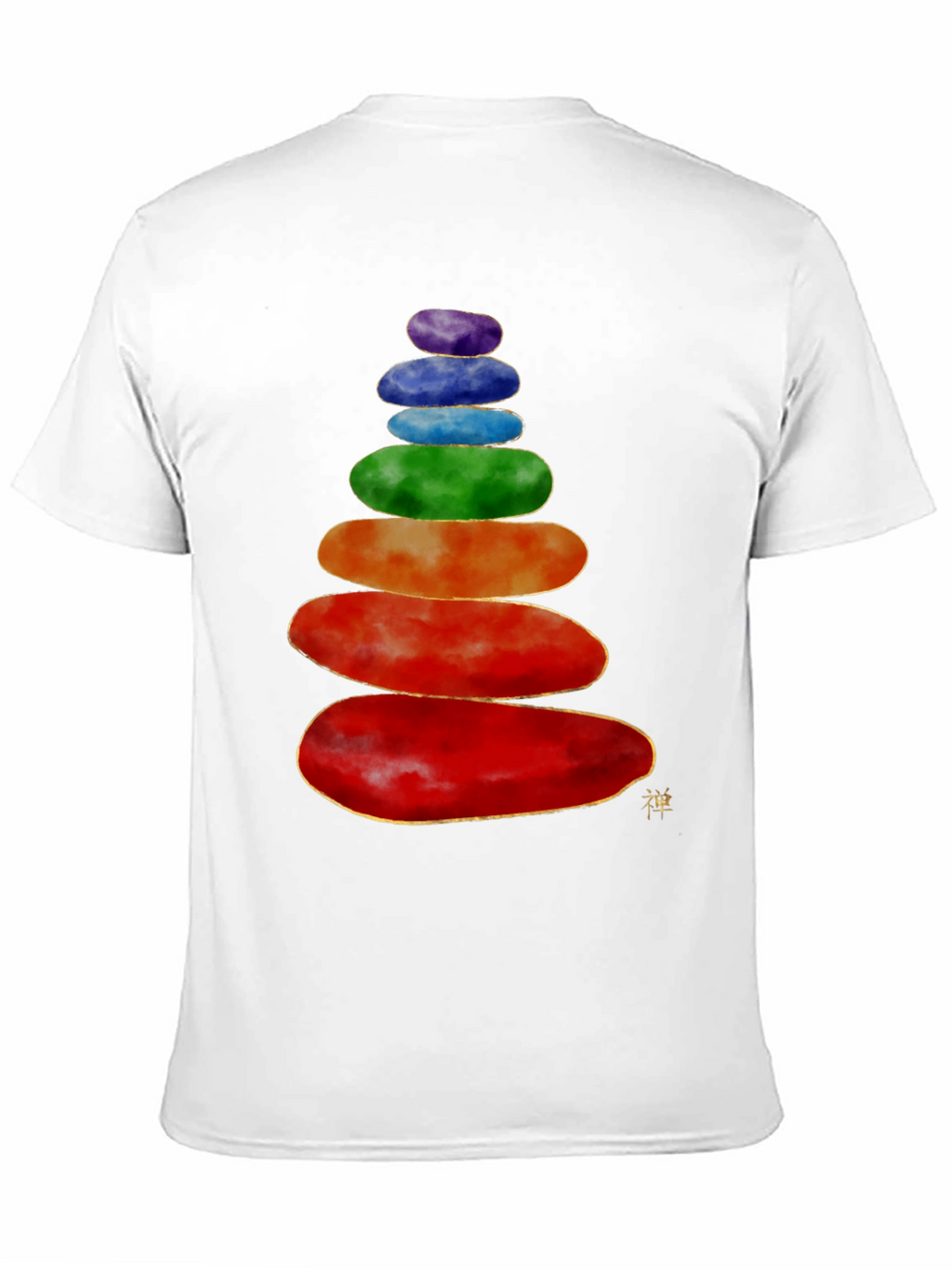 Stacked Stones T-Shirt - Zen Balance Design