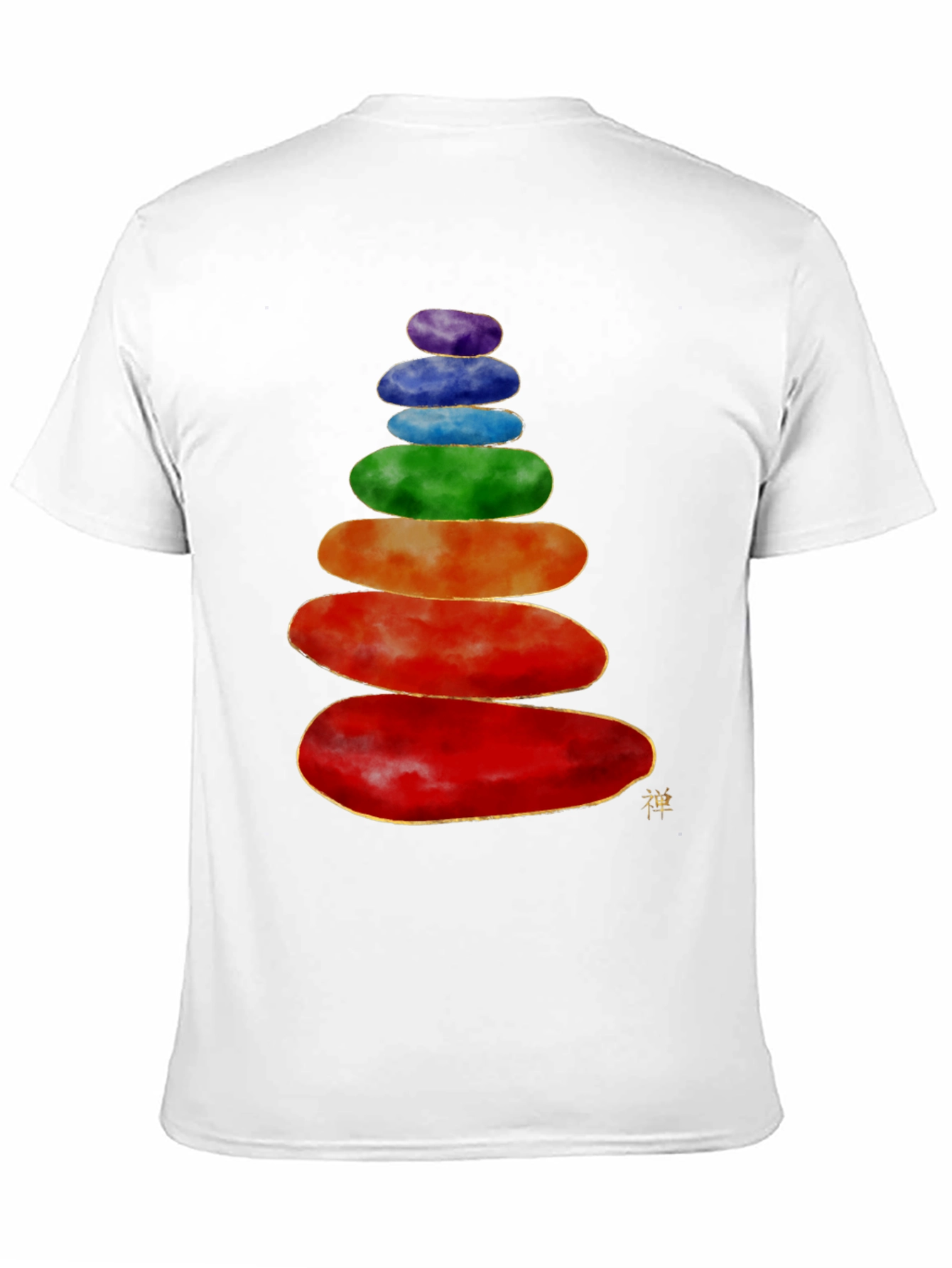 Stacked Stones T-Shirt - Zen Balance Design