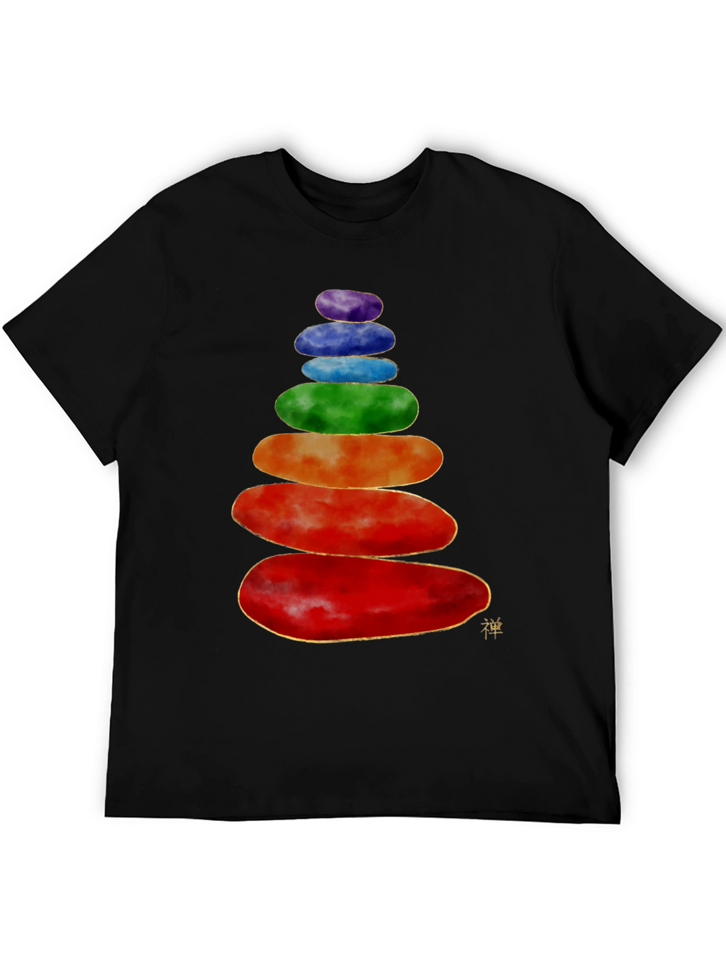Stacked Stones T-Shirt - Zen Balance Design