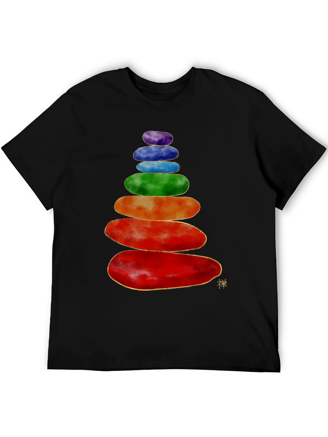 Stacked Stones T-Shirt - Zen Balance Design