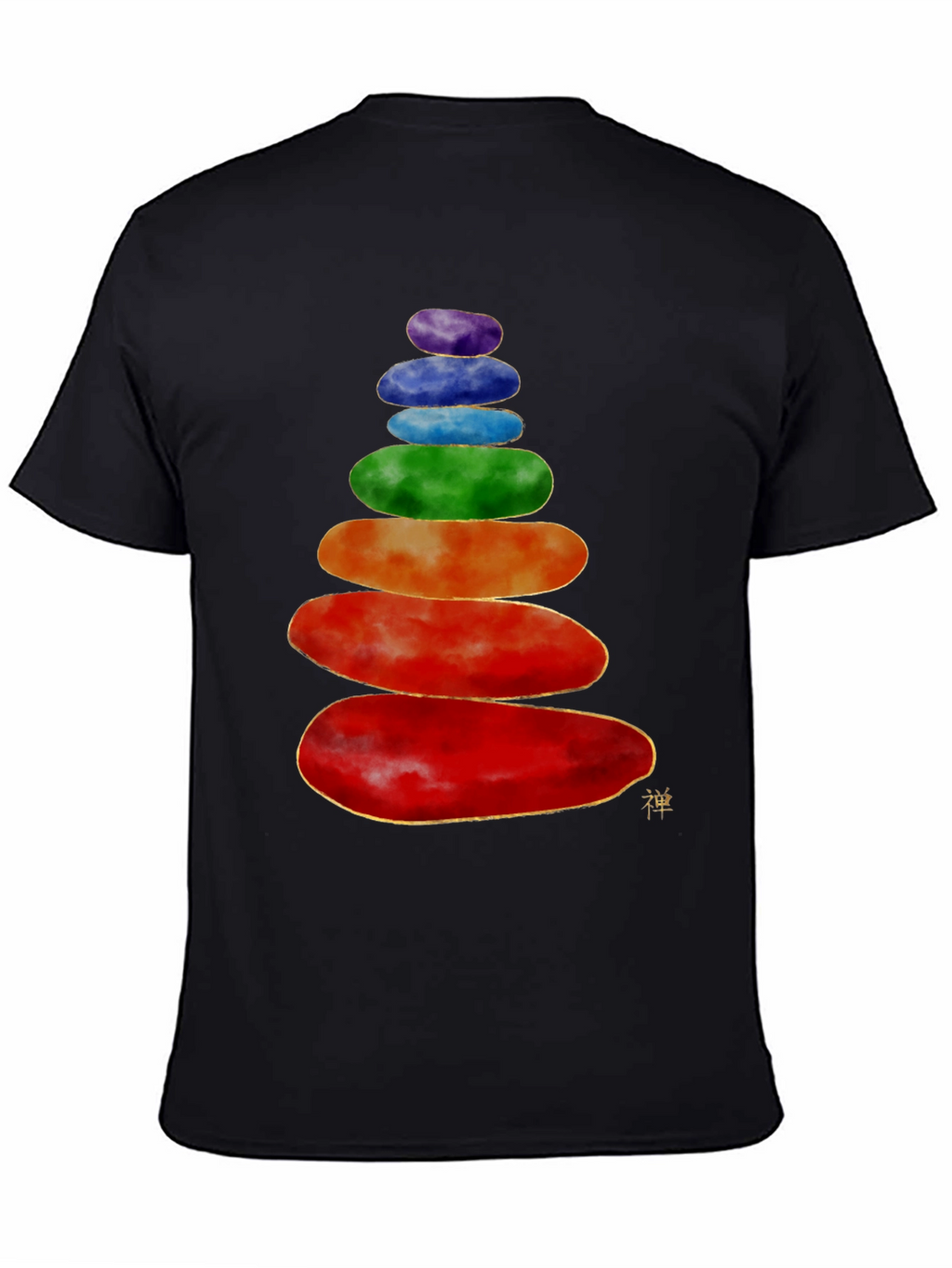 Stacked Stones T-Shirt - Zen Balance Design