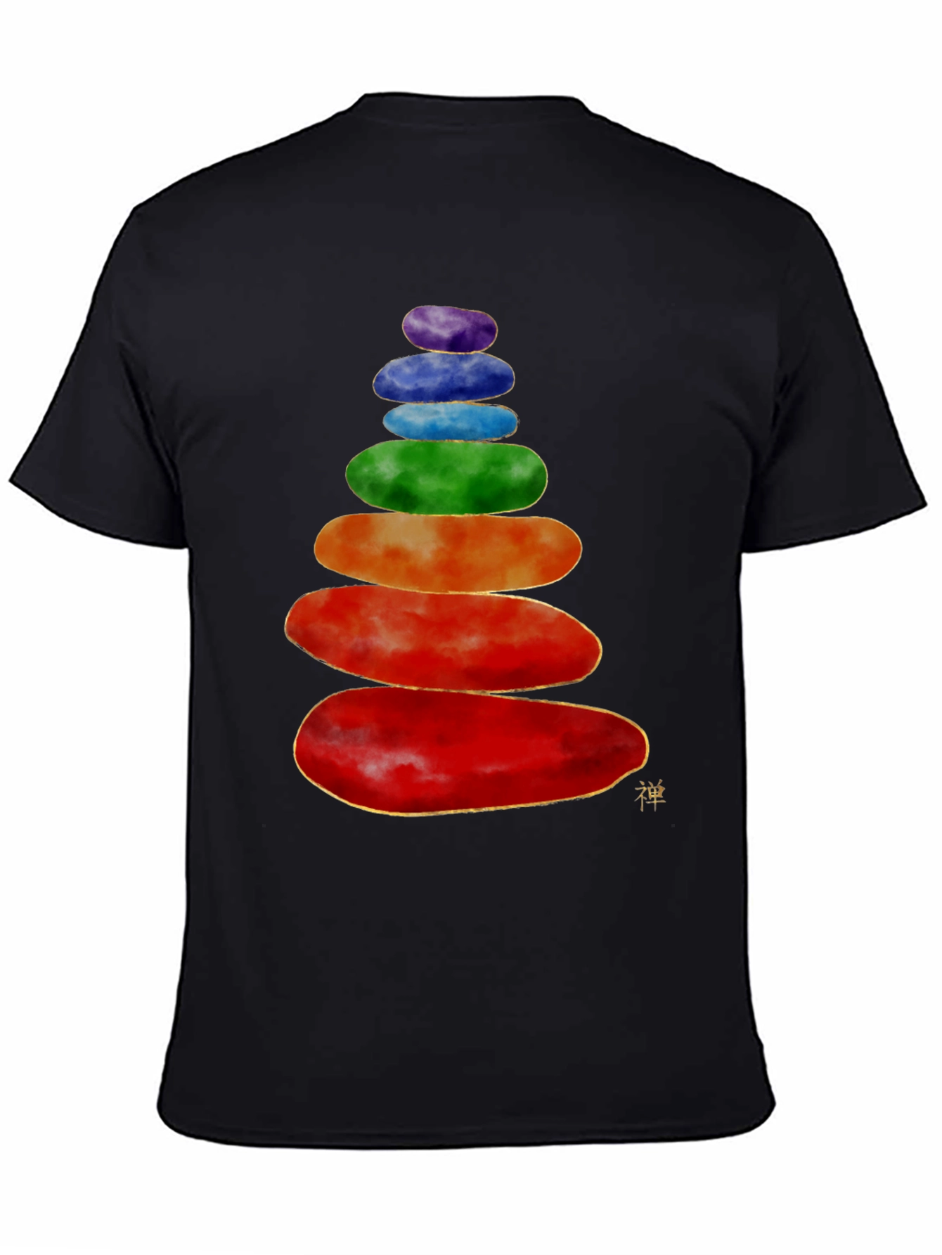 Stacked Stones T-Shirt - Zen Balance Design
