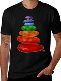 Stacked Stones T-Shirt - Zen Balance Design
