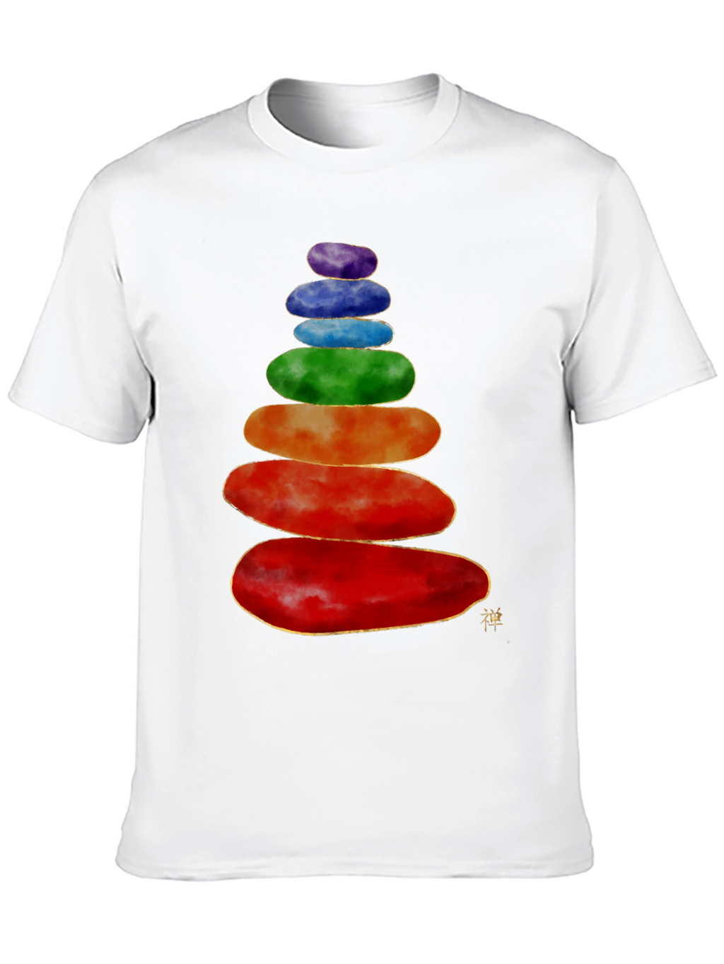 Stacked Stones T-Shirt - Zen Balance Design