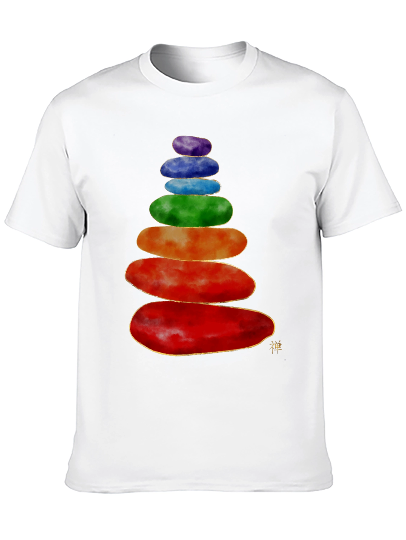 Stacked Stones T-Shirt - Zen Balance Design
