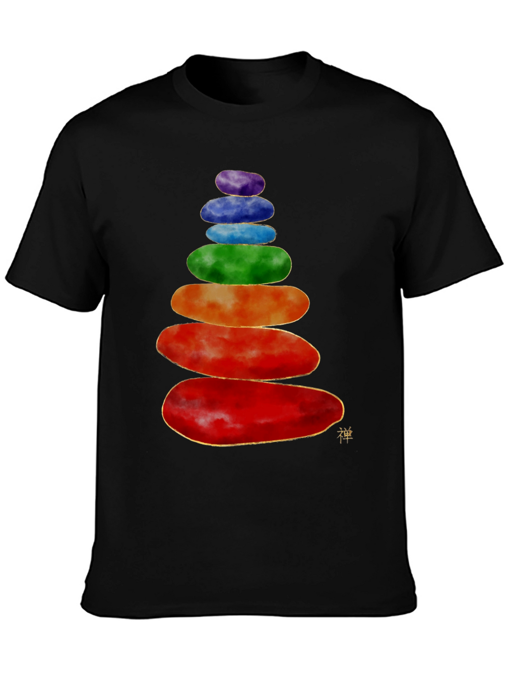 Stacked Stones T-Shirt - Zen Balance Design