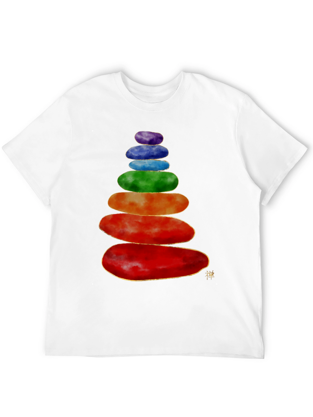 Stacked Stones T-Shirt - Zen Balance Design