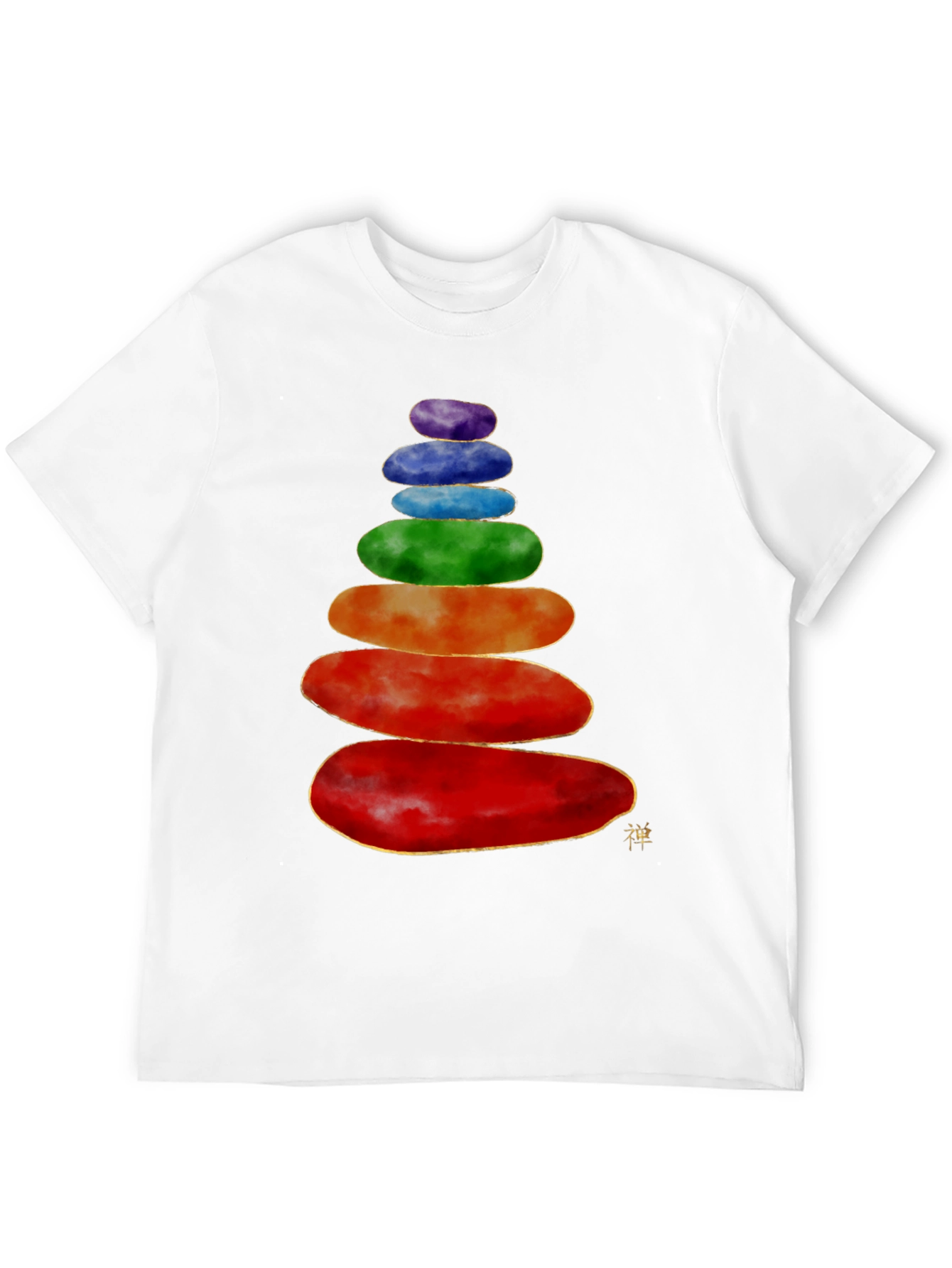 Stacked Stones T-Shirt - Zen Balance Design