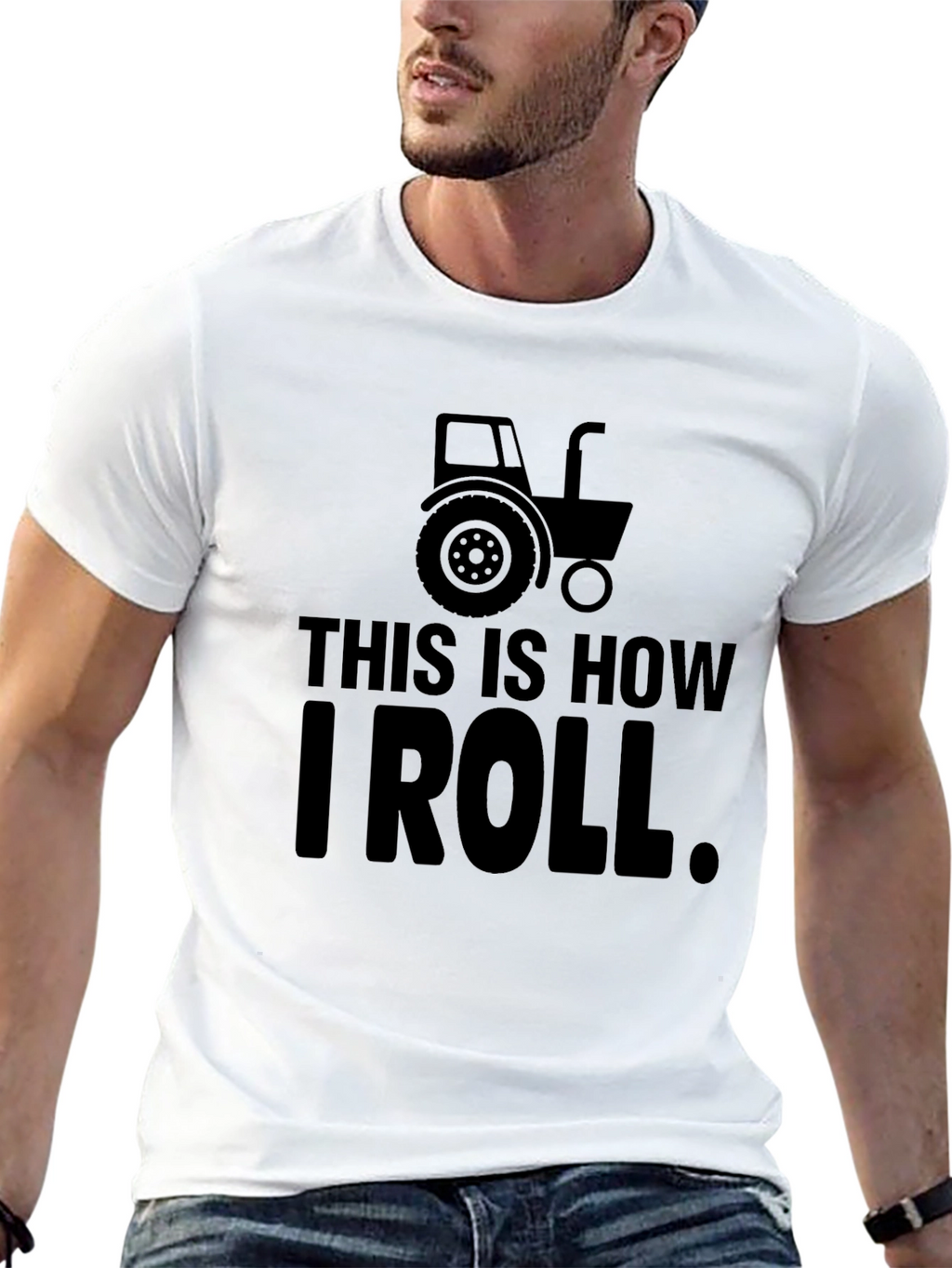 This is How I Roll Tractor Graphic T-Shirt