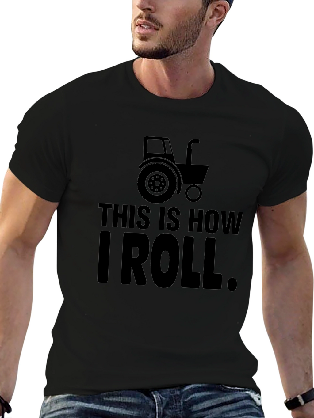 This is How I Roll Tractor Graphic T-Shirt