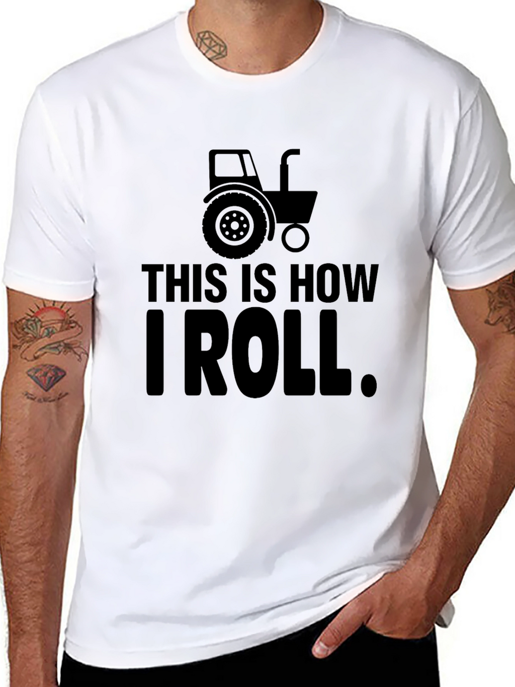 This is How I Roll Tractor Graphic T-Shirt