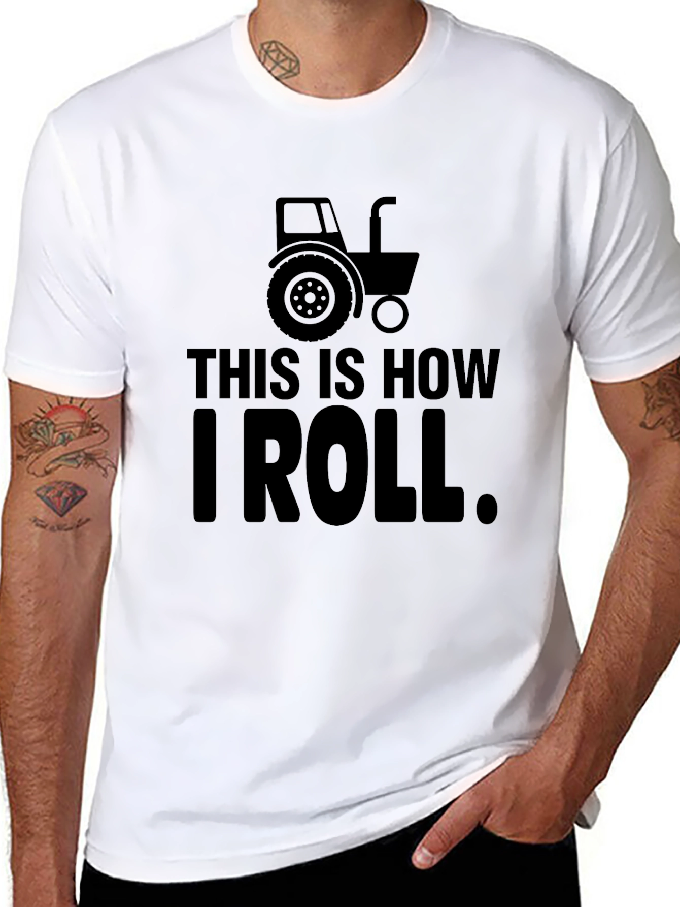This is How I Roll Tractor Graphic T-Shirt