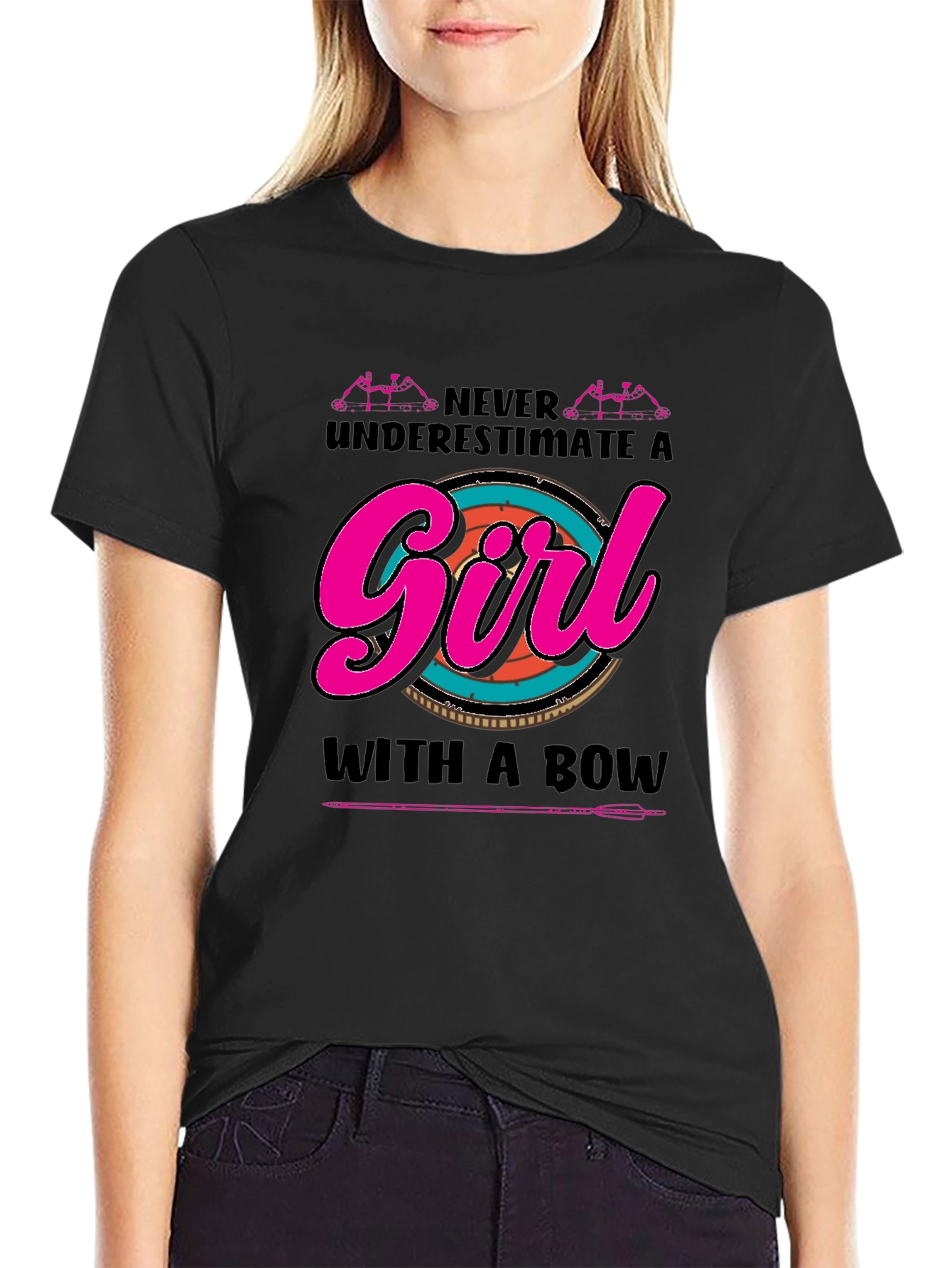 Archer Girl T-Shirt - Never Underestimate