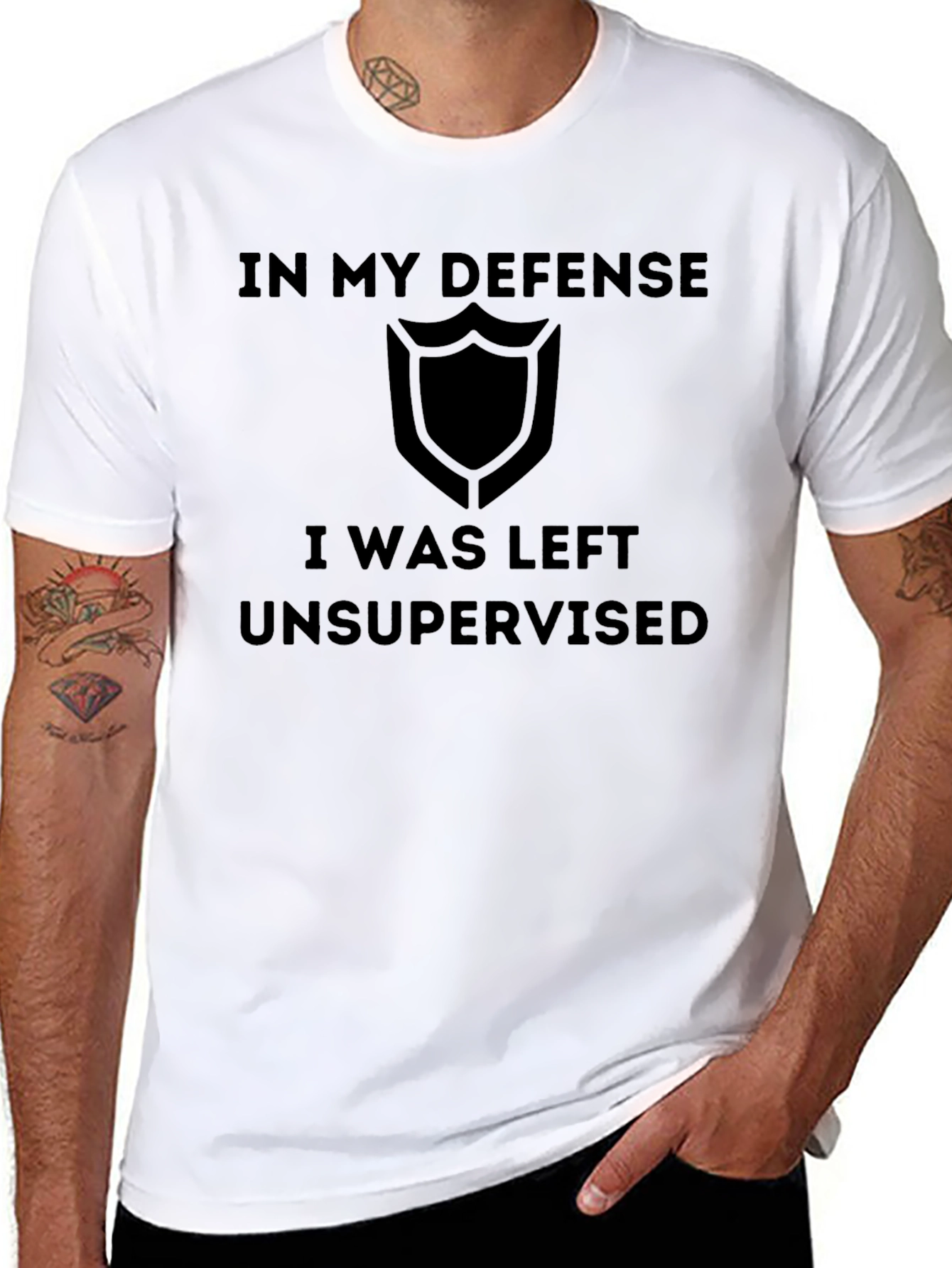 In My Defense T-Shirt Funny Unsupervised Tee