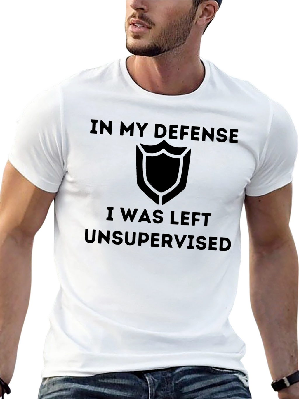 In My Defense T-Shirt Funny Unsupervised Tee