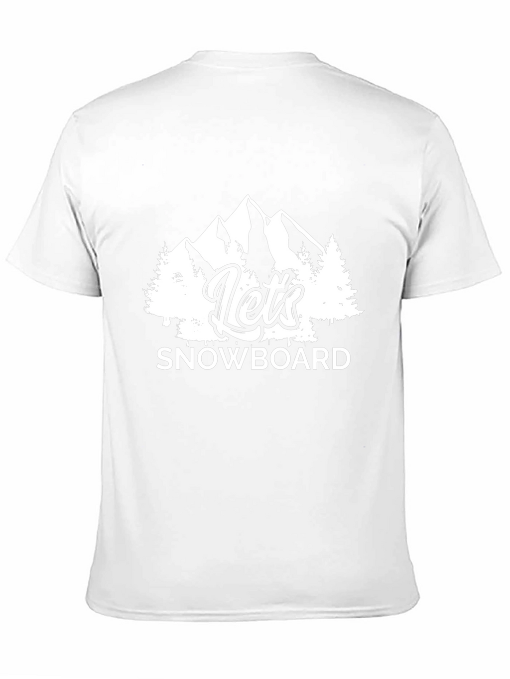 Lets Snowboard Black Graphic T-Shirt