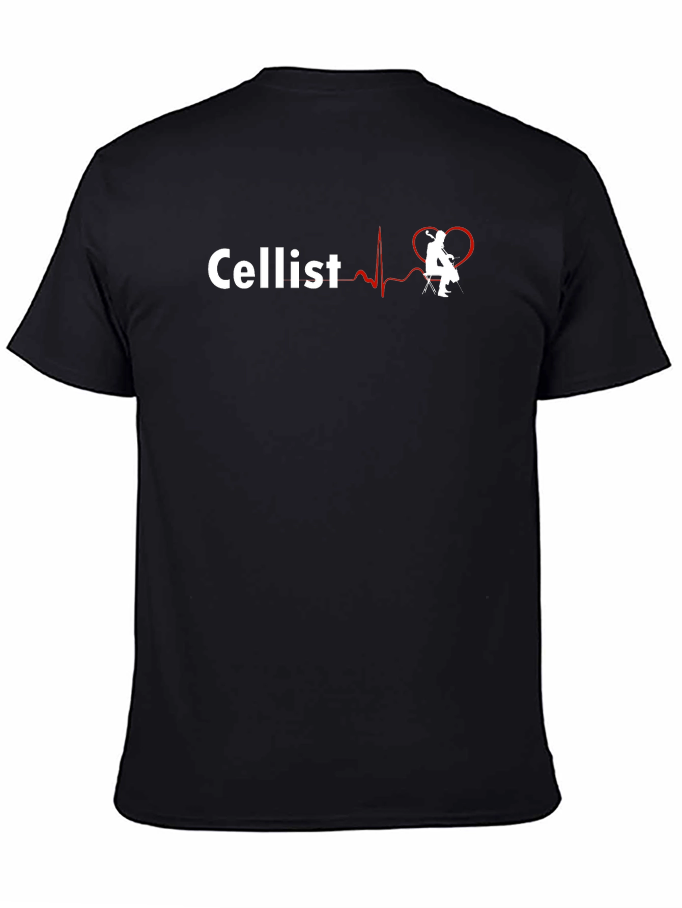 Cellist Heartbeat T-Shirt - Music Lover Gift