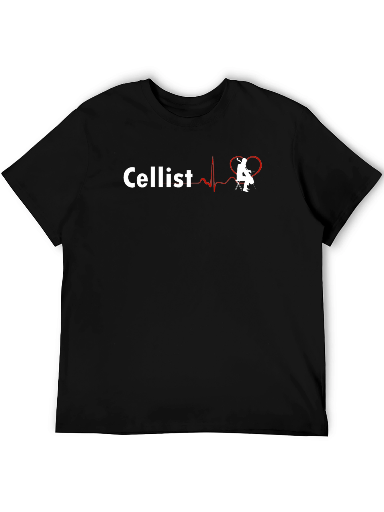 Cellist Heartbeat T-Shirt - Music Lover Gift