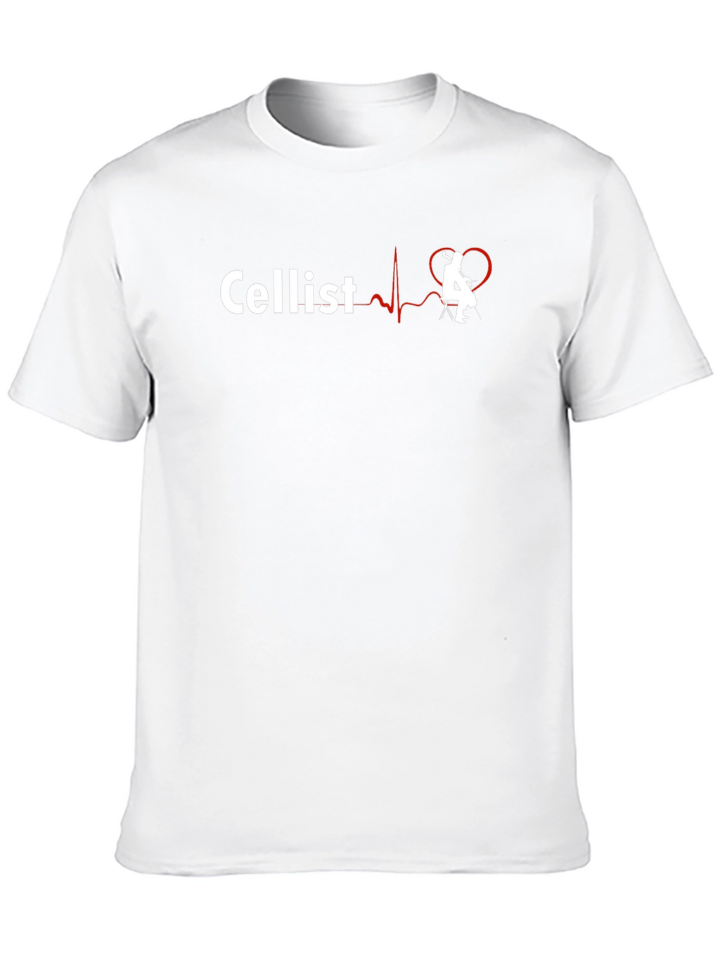 Cellist Heartbeat T-Shirt - Music Lover Gift