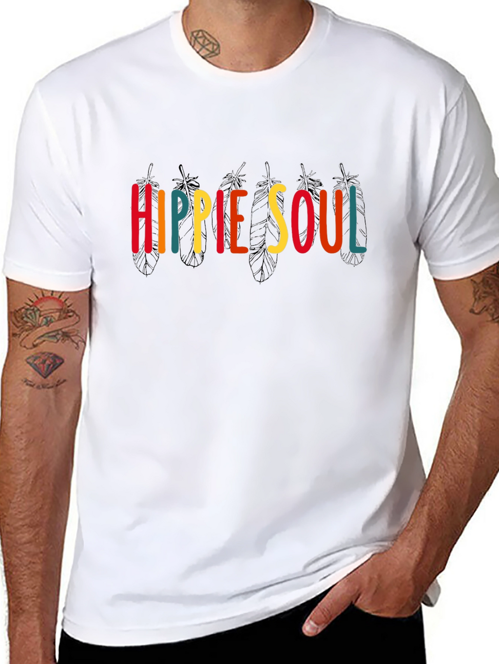 Hippie Soul Graphic Print T-Shirt - Unisex