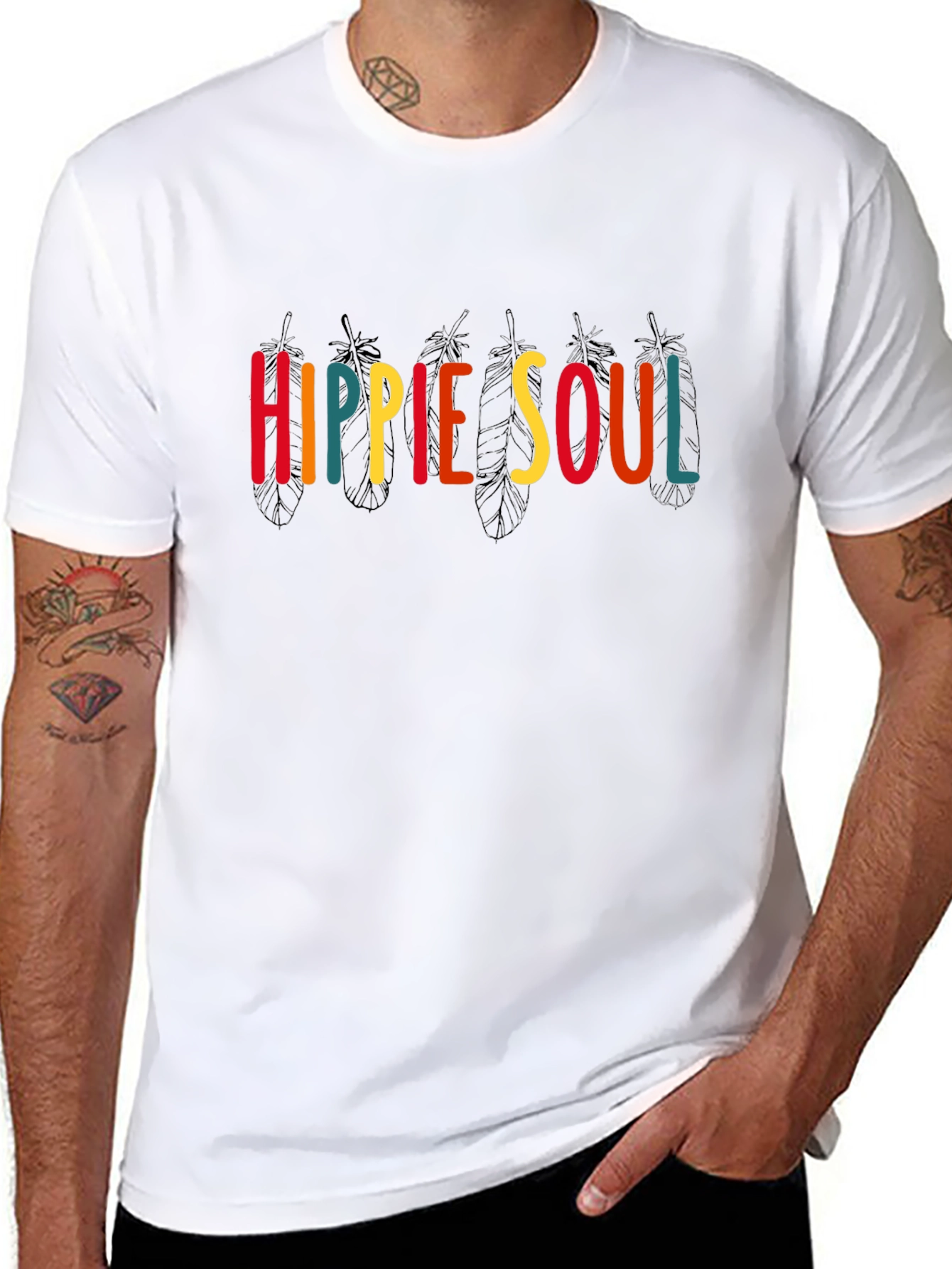 Hippie Soul Graphic Print T-Shirt - Unisex