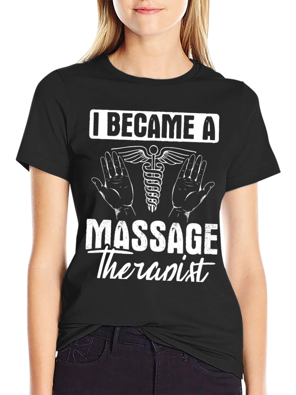 Massage Therapist T-Shirt - Black
