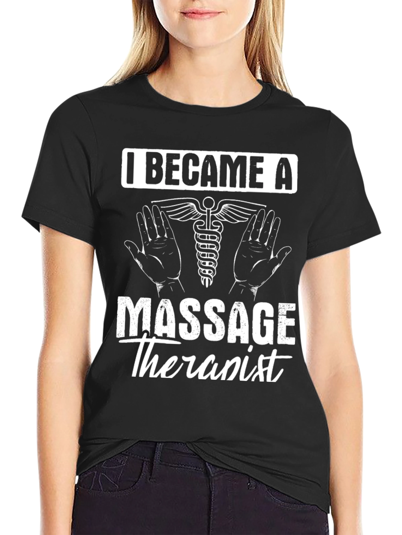 Massage Therapist T-Shirt - Black