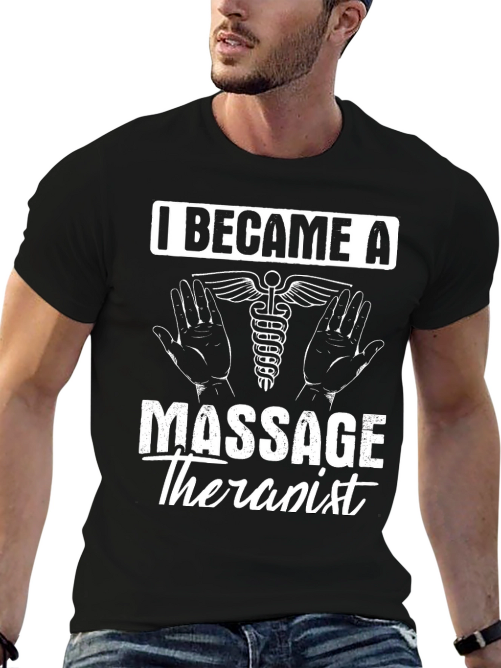 Massage Therapist T-Shirt - Black