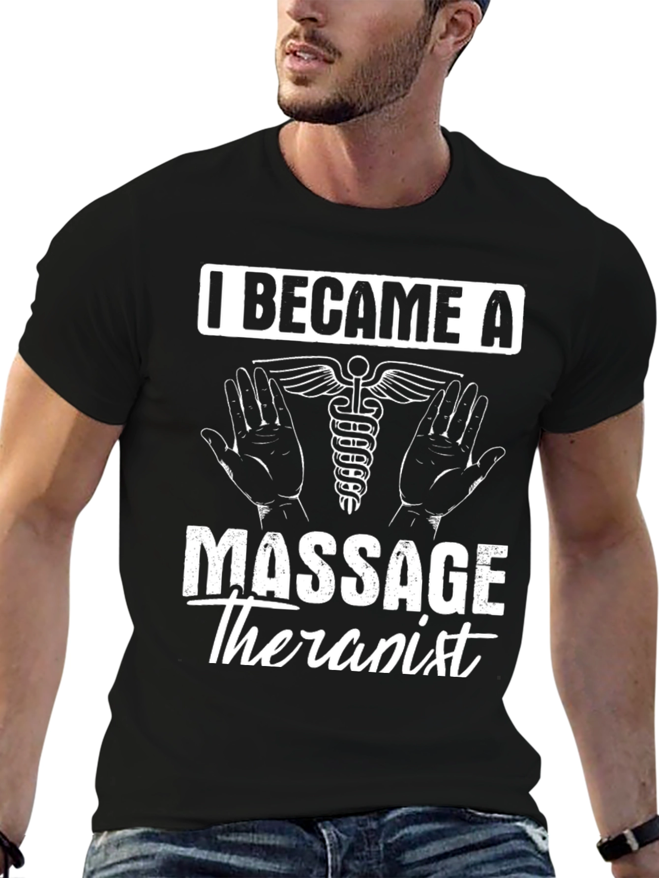 Massage Therapist T-Shirt - Black