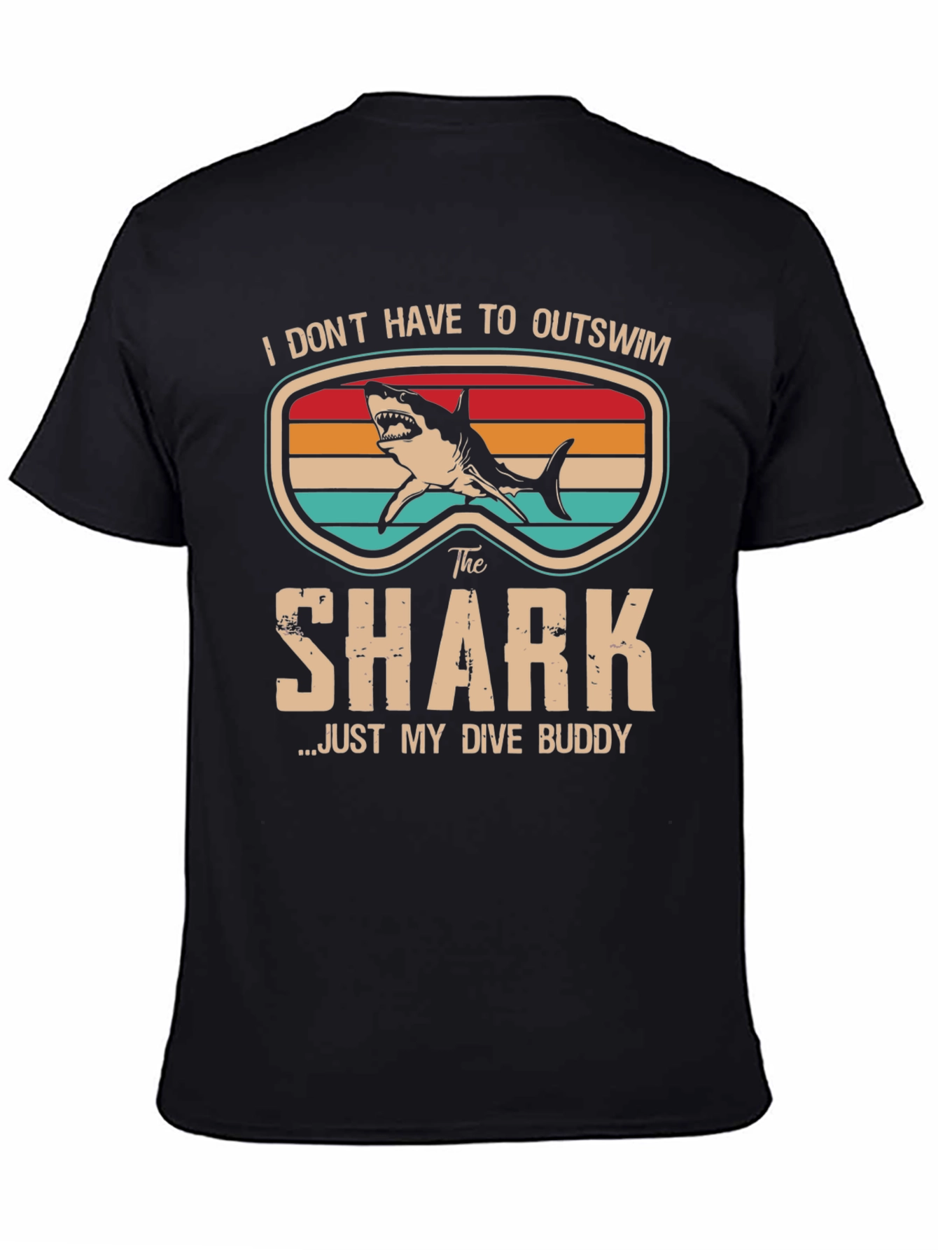 Dive Buddy Shark Graphic Tee - Funny Scuba Diving T-Shirt