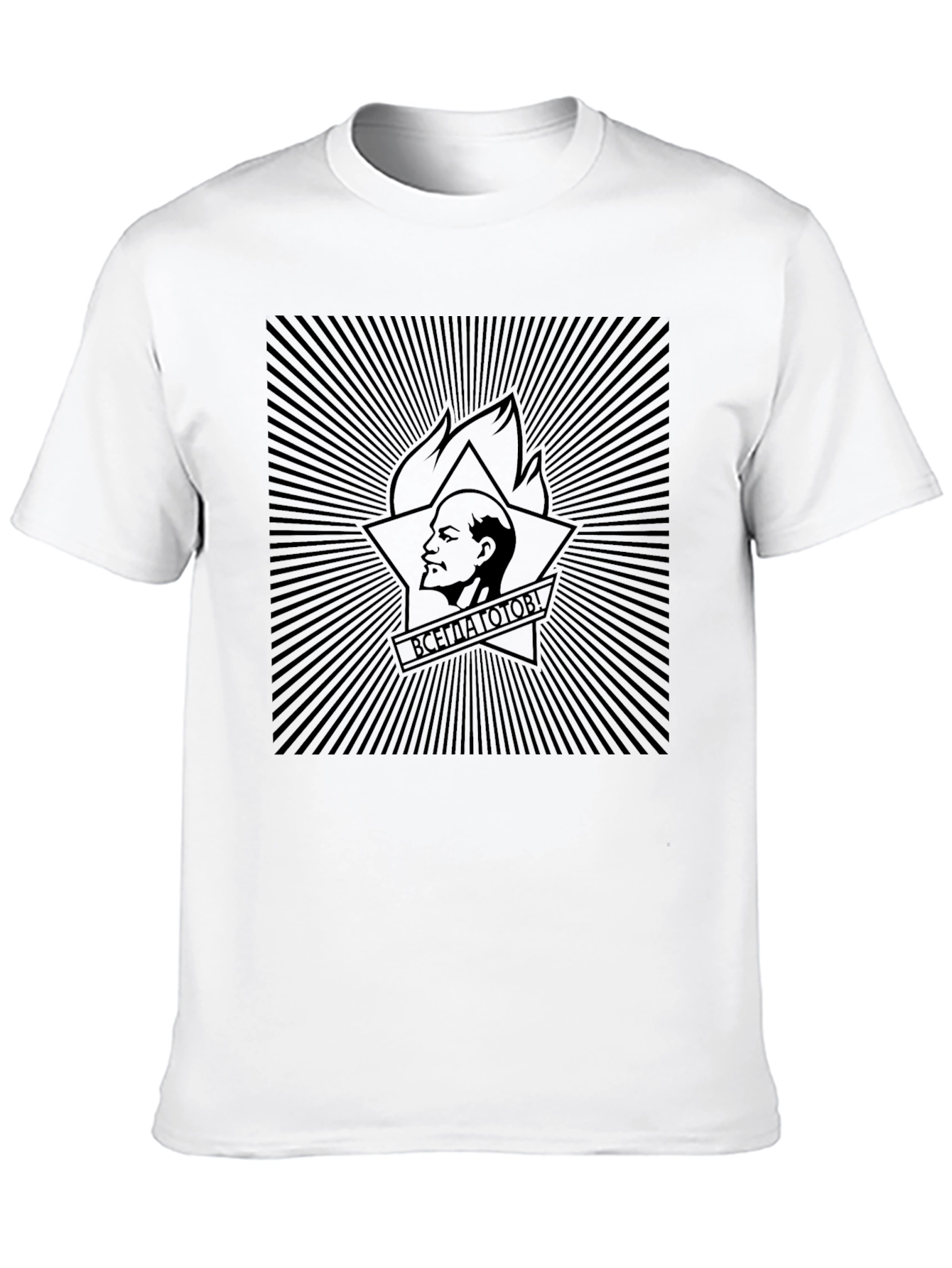 Lenin Always Ready Communist Black T-Shirt