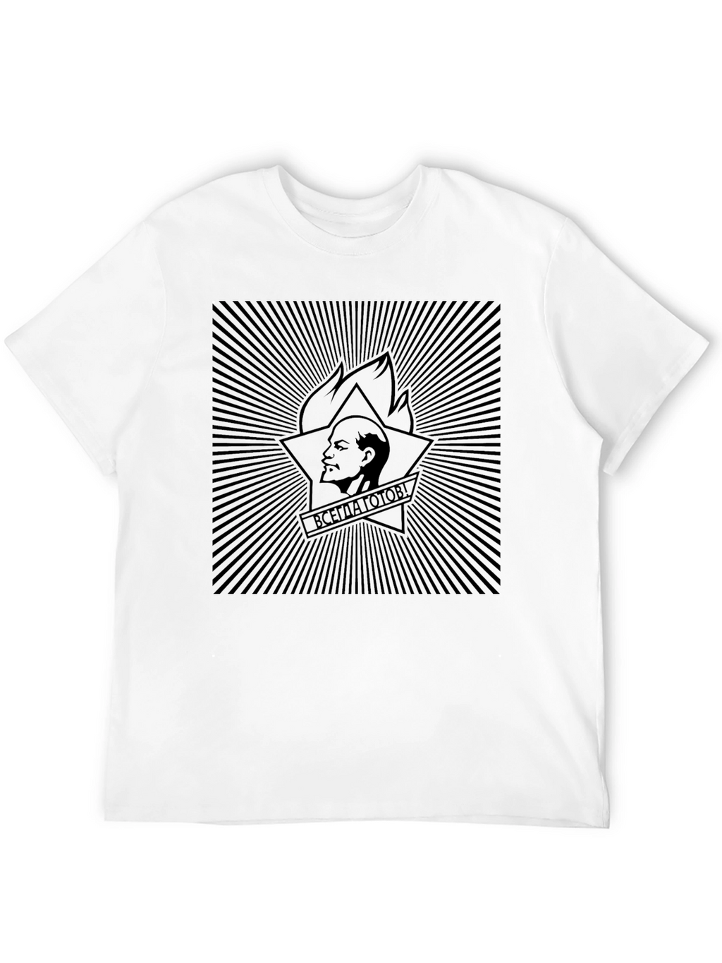 Lenin Always Ready Communist Black T-Shirt