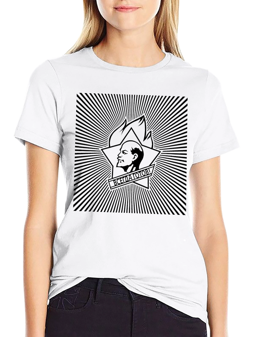 Lenin Always Ready Communist Black T-Shirt