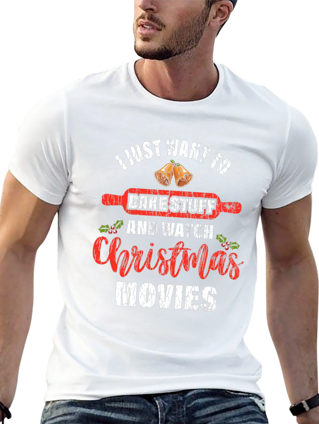 Bake Stuff & Christmas Movies T-Shirt