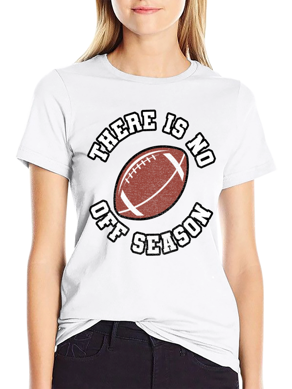 There Is No Off Season Football Graphic Tee