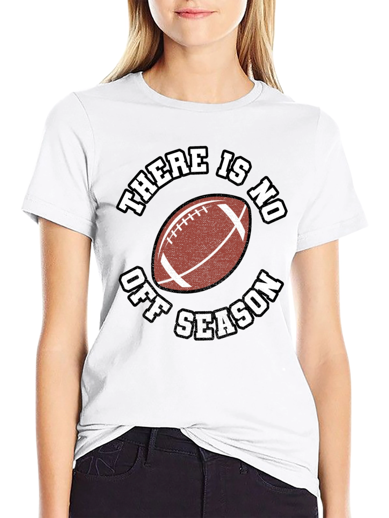 There Is No Off Season Football Graphic Tee