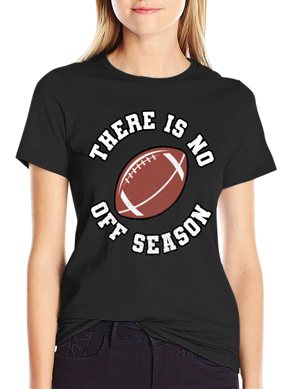 There Is No Off Season Football Graphic Tee