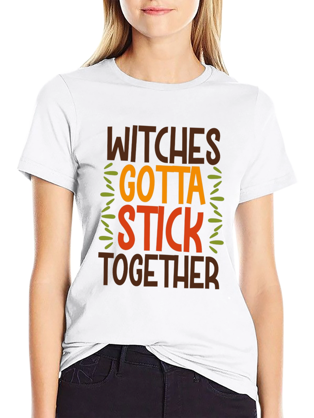 Witches Gotta Stick Together Graphic Tee