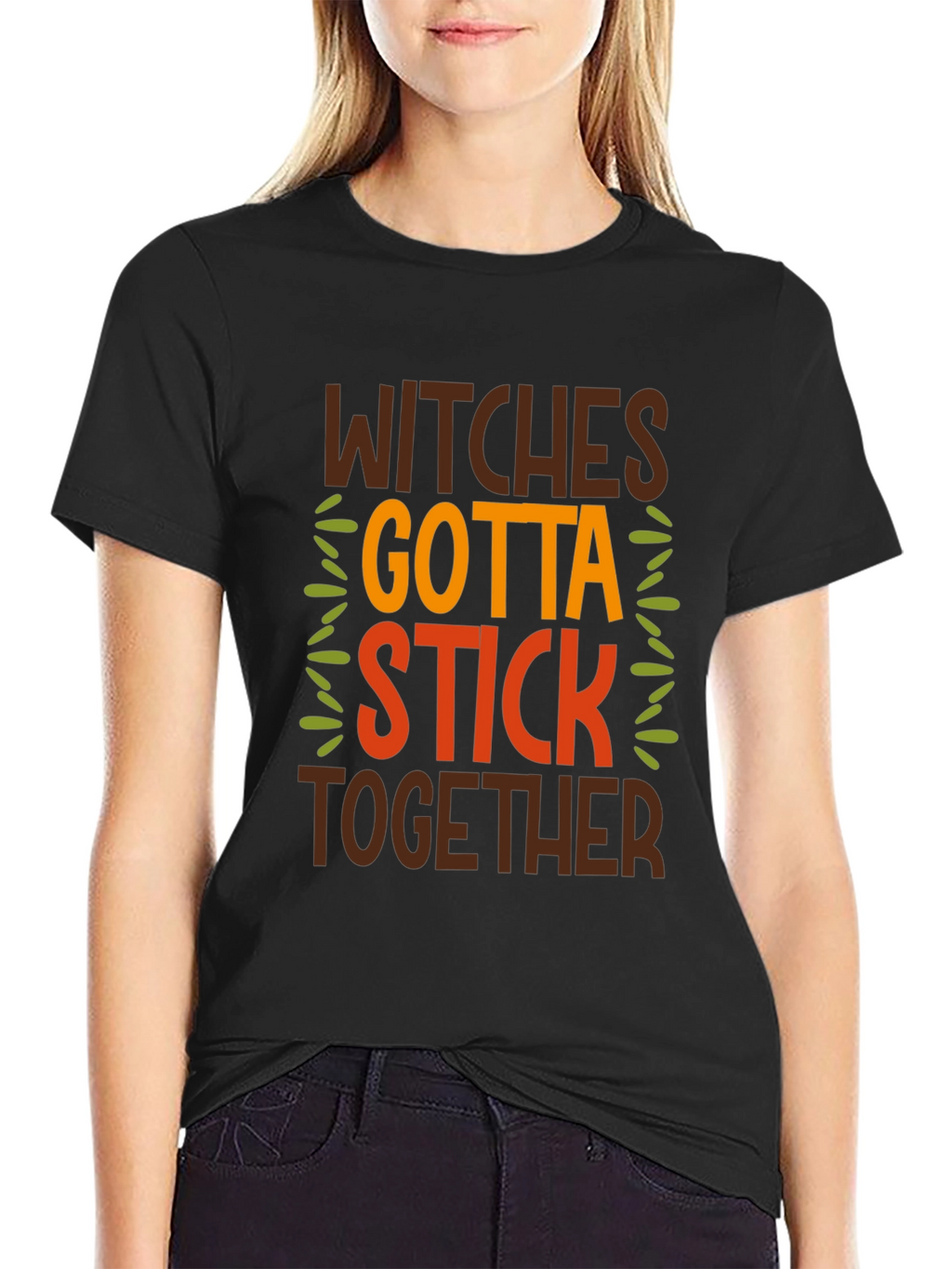 Witches Gotta Stick Together Graphic Tee