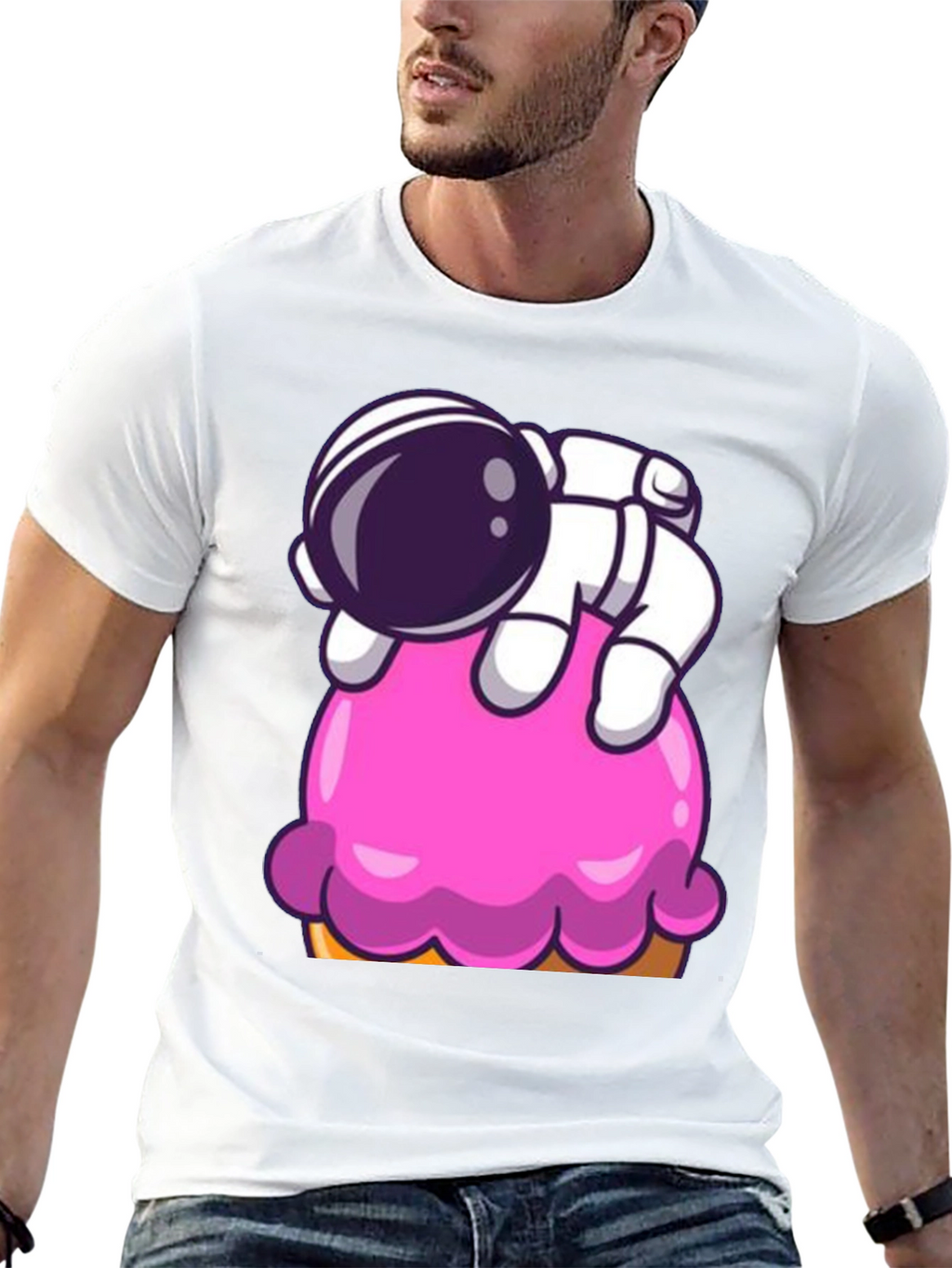 Astronaut Ice Cream Graphic Tee