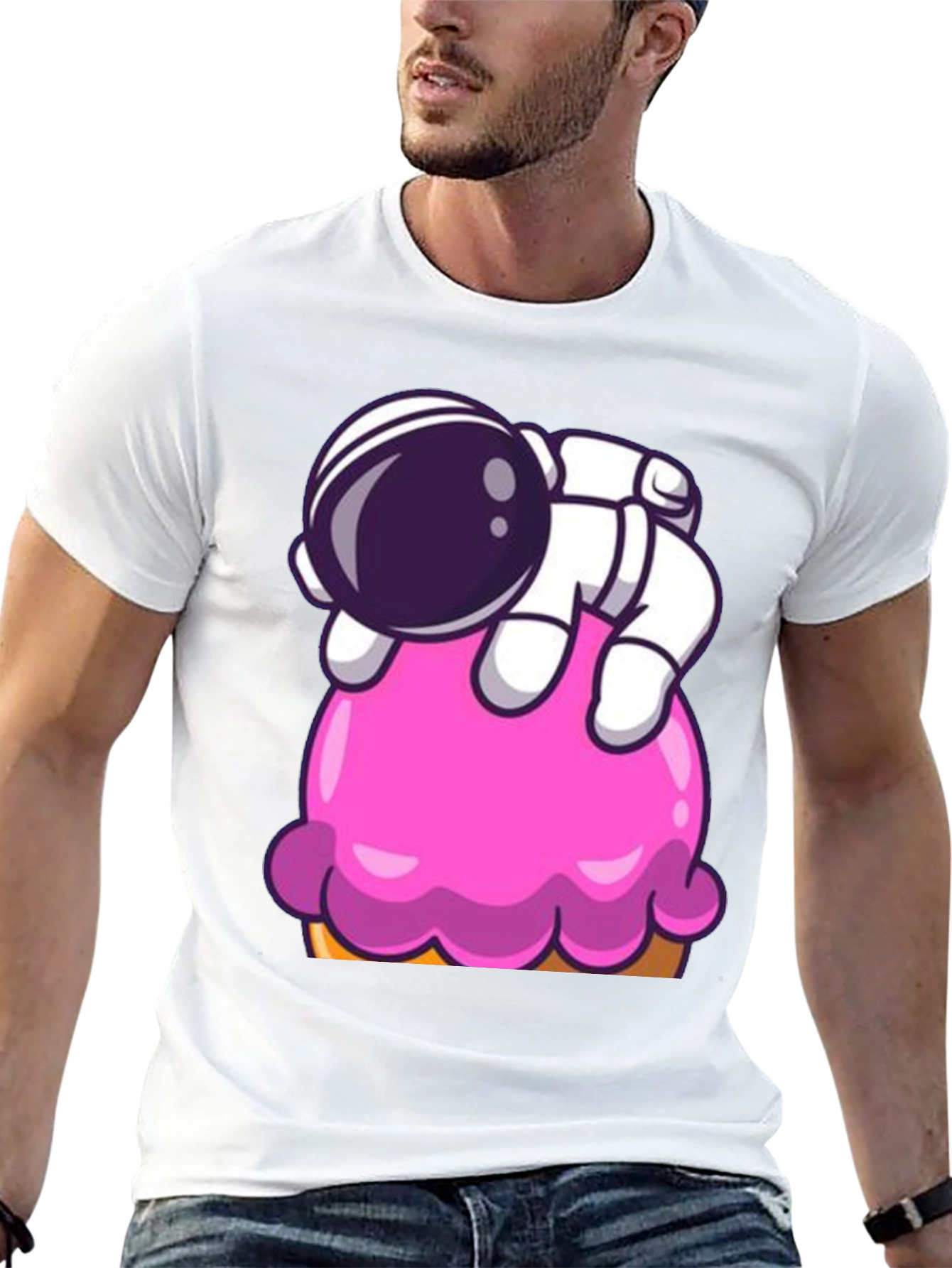 Astronaut Ice Cream Graphic Tee
